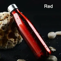 PORTATILE BORRACCIA BOTTIGLIA D'ACQUA ACCIAIO INOX TERMICA CALDO FREDDO 500 ML