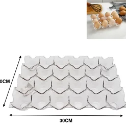 PORTAUOVO PORTA UOVO 24 POSTI CON DIVISORIO PER UOVA IN PLASTICA CONTENITORE