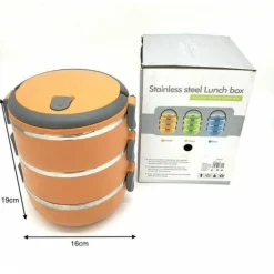 PORTAVIVANDE ERMETICO 2100ML CONTENITORE INOX ABS CONTENITORE PORTA PRANZO