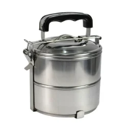 PORTAVIVANDE PIRAMIDE 2 LIVELLI CONTENITORE PORTA PRANZO VIVANDE CIBO ALIMENTI