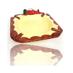 POSACENERE ELEMENTO DECORATIVO CASA PULCINELLA PORTAFORTUNA TERRACOTTA