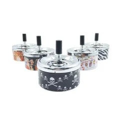 POSACENERE PORTACENERE PREMI GIREVOLE CENERIERA ANTIVENTO DIVERSE FANTASIE