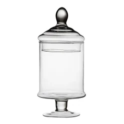 POTICHE IN VETRO COFANETTO CON COPERCHIO Ø13CM PER DOLCI BISCOTTI OGGETTO DECORATIVO