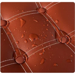 POUF CONTENITORE RETTANGOLARE SGABELLO POGGIAPIEDI PER COPERTE SCARPE GIOCATTOLI ROSSO