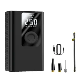 POWERBANK 4000MAH COMPRESSORE D'ARIA A BATTERIA DIGITALE POMPA 5V 2 IN 1 Q-DQ555