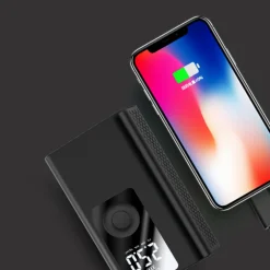 POWERBANK 4000MAH COMPRESSORE D'ARIA A BATTERIA DIGITALE POMPA 5V 2 IN 1 Q-DQ555