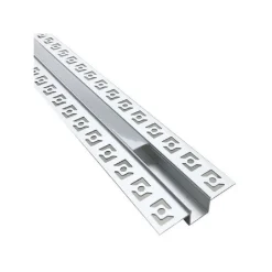 PROFILO AD INCASSO PER CARTONGESSO ALLUMINIO 2 MT CON COPERTURA OPACA AL-18