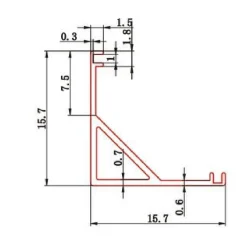 PROFILO ALLUMINIO 2 MT ANGOLARE COPERTURA OPACA PER STRIP LED STRISCE AL-04