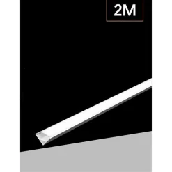 PROFILO ALLUMINIO 2 MT ANGOLARE COPERTURA OPACA PER STRIP LED STRISCE AL-04