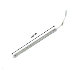 PROFILO ALLUMINIO COMPLETO STRIP LED 100CM 20W LUCE 6500K 4000K 3000K 3014-12V-1T