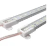 PROFILO BARRA ALLUMINIO IMPERMEABILE 1 METRO A 72 LED 5630 7020 5050 14W