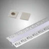 PROFILO DA INCASSO A SCOMPARSA ALLUMINIO 2 MT COPERTURA OPACA STRIP LED AL-11