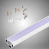 PROFILO IN ALLUMINIO DA 2MT ANGOLARE COPERTURA OPACA PER STRIP LED STRISCE AL-06