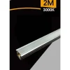 PROFILO IN ALLUMINIO 2MT COMPLETO DI STRIP LED + COVER 12V 7W/MT AL-12V-2025-120