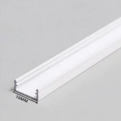PROFILO IN ALLUMINIO 1MT DA INCASSO SENZA COPERTURA PER STRIP LED STRISCE AL10MM