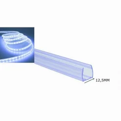 PROFILO IN PLASTICA DA 1MT SENZA COPERTURA PER STRISCIA LED DA 12.5 MM PS-12.5MM