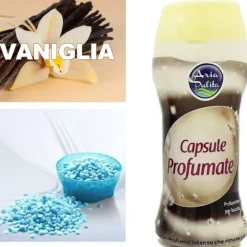 PROFUMATORE PER LAVATRICE BUCATO AMBIENTI CASA FRAGRANZA VANIGLIA 275G GRANULATO