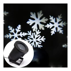 PROIETTORE FARETTO LED EFFETTO FIOCCO DI NEVE BIANCA ADDOBBI NATALE PER ESTERNO