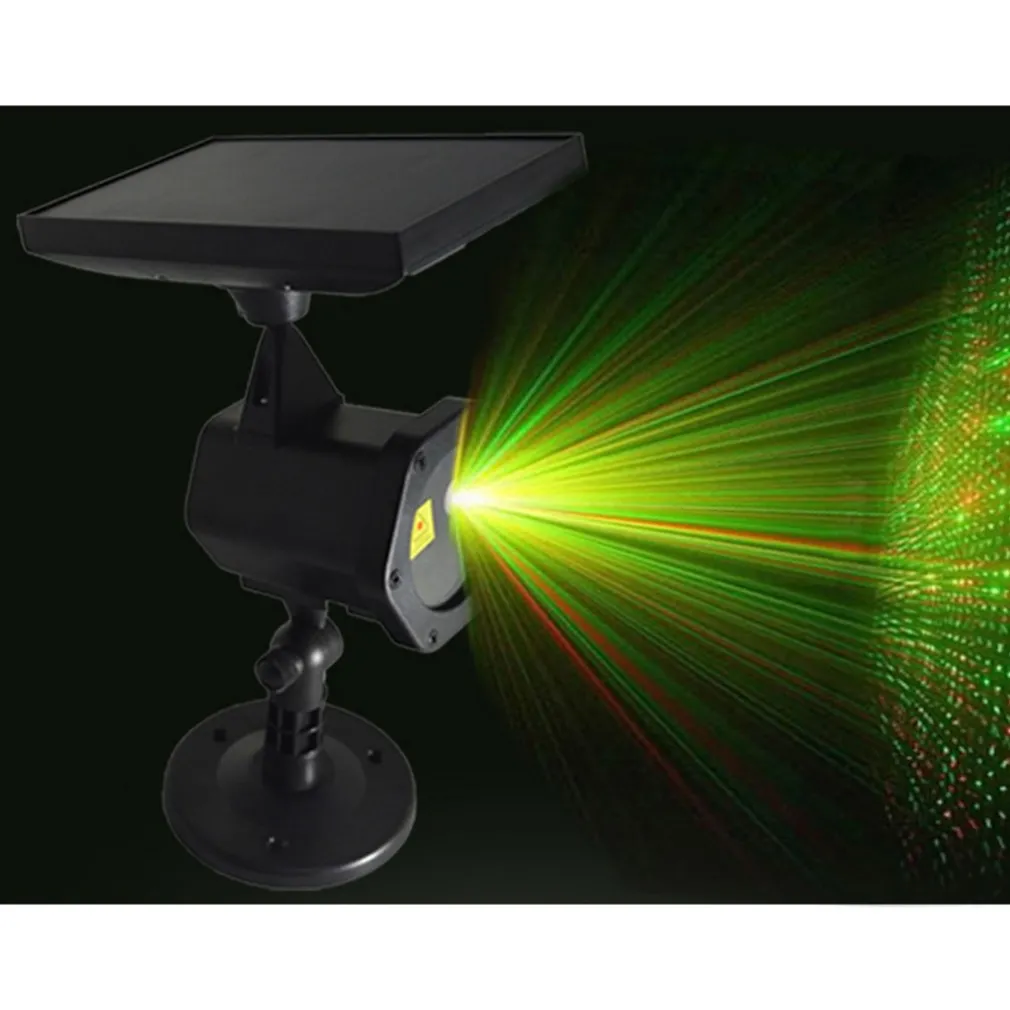 PROIETTORE LASER CON PANNELLO SOLARE PAESAGGIO ILLUMINAZIONE ESTERNA NATALE