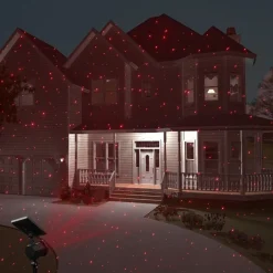 PROIETTORE LASER CON PANNELLO SOLARE PAESAGGIO ILLUMINAZIONE ESTERNA NATALE