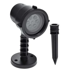 PROIETTORE LASER LED RGB NATALE ESTERNO GIOCHI LUCE FIOCCHI DI NEVE MULTICOLORE