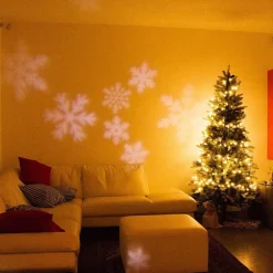 PROIETTORE LASER LED RGB NATALE ESTERNO GIOCHI LUCE FIOCCHI DI NEVE BIANCO