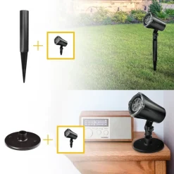 PROIETTORE LASER NATALE PER ESTERNO GIARDINO NEVE ALBERO NATALE STELLA LUCI LED