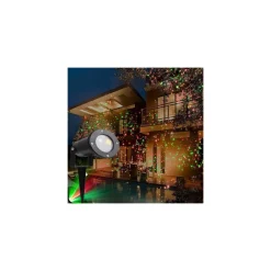 PROIETTORE LUCI LASER DA ESTERNO SU PICCHETTO FANTASIA PUNTI ADDOBBO NATALE