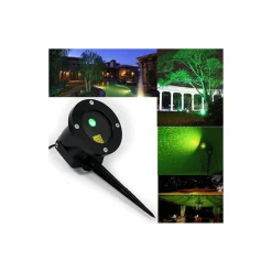 PROIETTORE LUCI LASER DA ESTERNO SU PICCHETTO FANTASIA PUNTI ADDOBBO NATALE