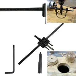 PUNTA TRAPANO FORO REGOLABILE CIRCOLARE BARENO LEGNO COMPENSATO LAMINATI 30-300