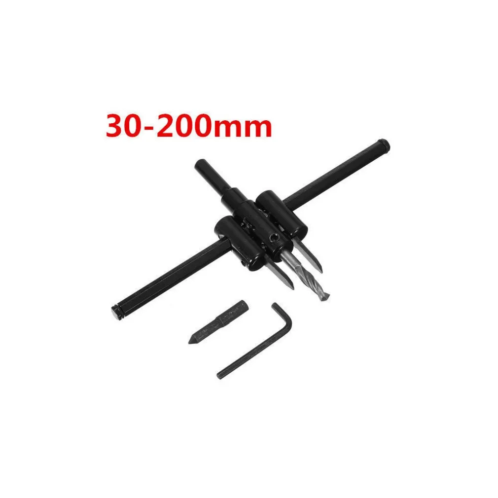 PUNTA TRAPANO FORO REGOLABILE CIRCOLARE BARENO LEGNO COMPENSATO LAMINATI 30-200