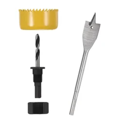 PUNTA TRAPANO PER FORO SET 3 PEZZI FRESE FRESA A TAZZA CIRCOLARE LEGNO PLASTICA