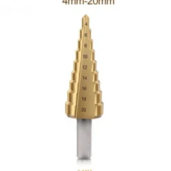 PUNTE PER TRAPANO A SCALA DIAMETRO 4-20 MM 8MM PERFORAZIONE IN 9 FASI FRESA FORI