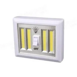 PUNTO LUCE LED CON INTERRUTTORE COB 3W FARETTO LAMPADA DA MURO PER ARMADIO