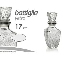 6PZ BOTTIGLIA WHISKY LIQUORI BOTTIGLIETTA VETRO TAPPO ERMETICO 250ML 17CM 773099