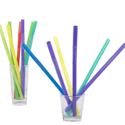 48PZ CANNUCCE COLORATE 26CM EXTRA LARGE PIEGHEVOLI PER GRANITE FRULLATI FRAPPE'