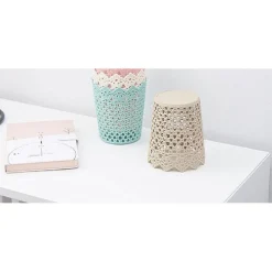 3PZ CESTINO PORTAOGGETTI ORGANIZZATORE CASA CESTO IN PLASTICA Ø10.3X12.5CM 79476