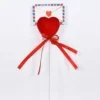 3PZ CUORE SPILLONE 26CM LETTERA FERMABIGLIETTINO ESPOSITORE REGALO SAN VALENTINO