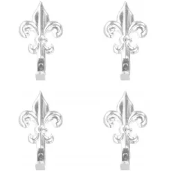 15PZ GANCI APPENDI ARGENTO 3CM APPENDINO PER QUADRI GIGLIO FIORENTINO CON CHIODI