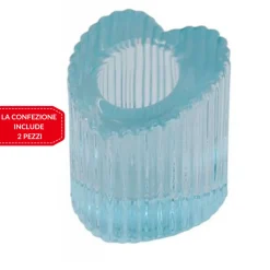 2PZ PORTA CANDELA LANTERNA CUORE BOMBONIERA MATRIMONIO DECORAZIONE TEA LIGHT 5X5