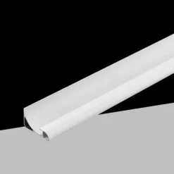 5PZ PROFILO ALLUMINIO LINEA D'ANGOLO CON COPERTURA OPACA PER STRISCIA LED 10MM BIANCO AL-33