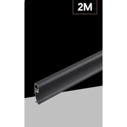 5PZ PROFILO ANGOLARE NERO LUCE INDIRETTA ALLUMINIO PER STRISCE LED A SUPERFICIE 2MT AL-34