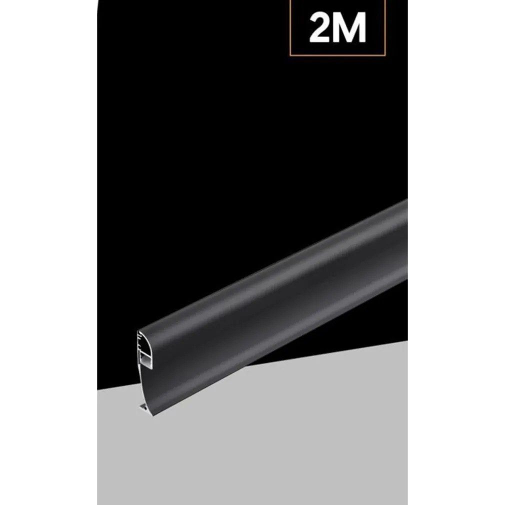 5PZ PROFILO ANGOLARE NERO LUCE INDIRETTA ALLUMINIO PER STRISCE LED A SUPERFICIE 2MT AL-34