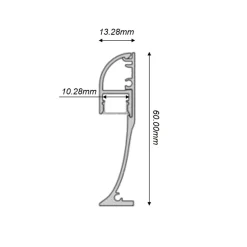 5PZ PROFILO ANGOLARE NERO LUCE INDIRETTA ALLUMINIO PER STRISCE LED A SUPERFICIE 2MT AL-34