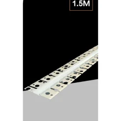 5PZ PROFILO IN ALLUMINIO FLESSIBILE CURVABILE AD INCASSO 1,5MT PER STRIP LED AL-35-S