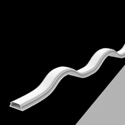 10PZ PROFILO IN ALLUMINIO FLESSIBILE A PLAFONE SEZIONABILE 2MT STRISCIA LED AL19