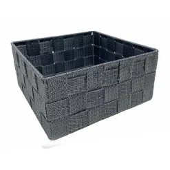 6PZ SCATOLA IN TESSUTO CONTENITORI ORGANIZER BAGNO ARMADIO CASSETTI GRIGIO 79151