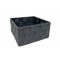 6PZ SCATOLA IN TESSUTO CONTENITORI ORGANIZER BAGNO ARMADIO CASSETTI GRIGIO 79151