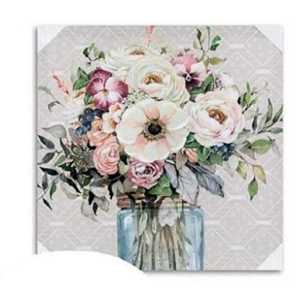 QUADRO QUADRETTO DECORATIVO 45 X 45 X 1,8CM TELA SU LEGNO DELUXE 2 DECORI 831997