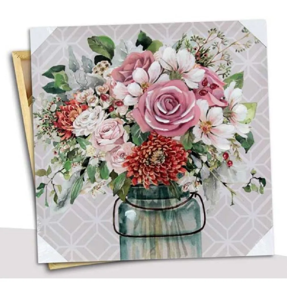 QUADRO QUADRETTO DECORATIVO 60X60X2,5CM TELA SU LEGNO DELUXE 2 DECORI ASS 832000